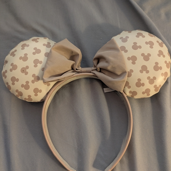 Disney Mickey Mouse Ears Headband - Beige and Taupe - Picture 1 of 3